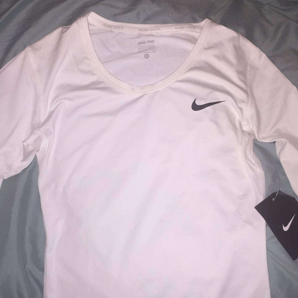 Nike white long sleeve